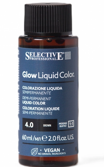 Selective Glow Liquid Color 4.0 Каштановый Жидкий тонирующий краситель ...